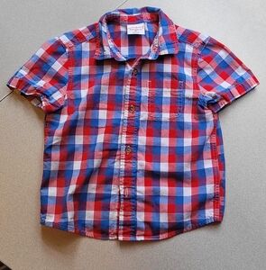 Jumping Beans Kids Plaid Button-Down Shirt - Red, White & Blue